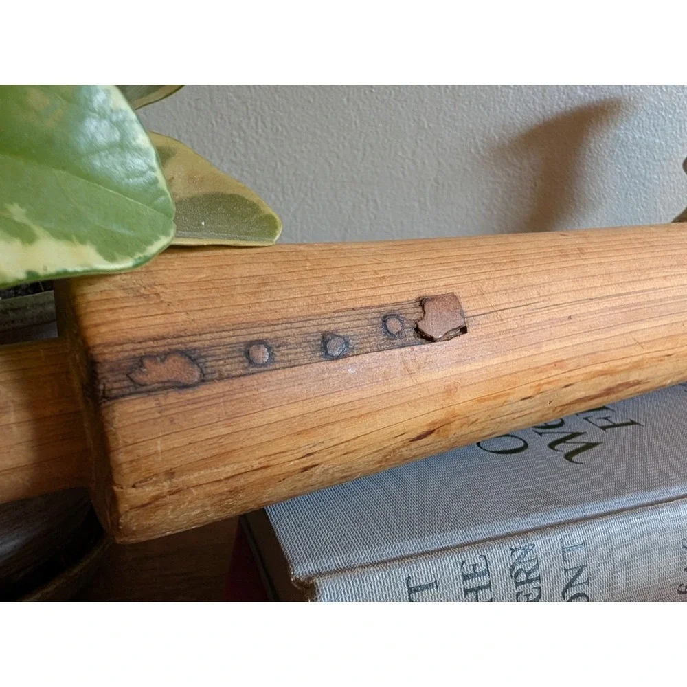 Vintage Wooden Rolling Pin Farmhouse Primitive Kitchen Decor 17.5 Inch